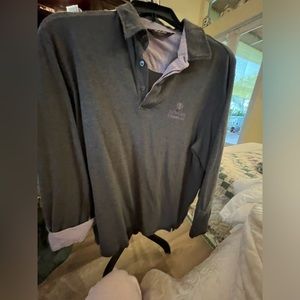 St Andrew’s links polo long sleeve great shirt large